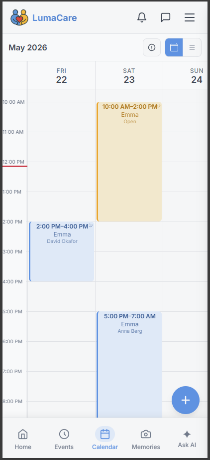 Coverage gap detection and shift reminders